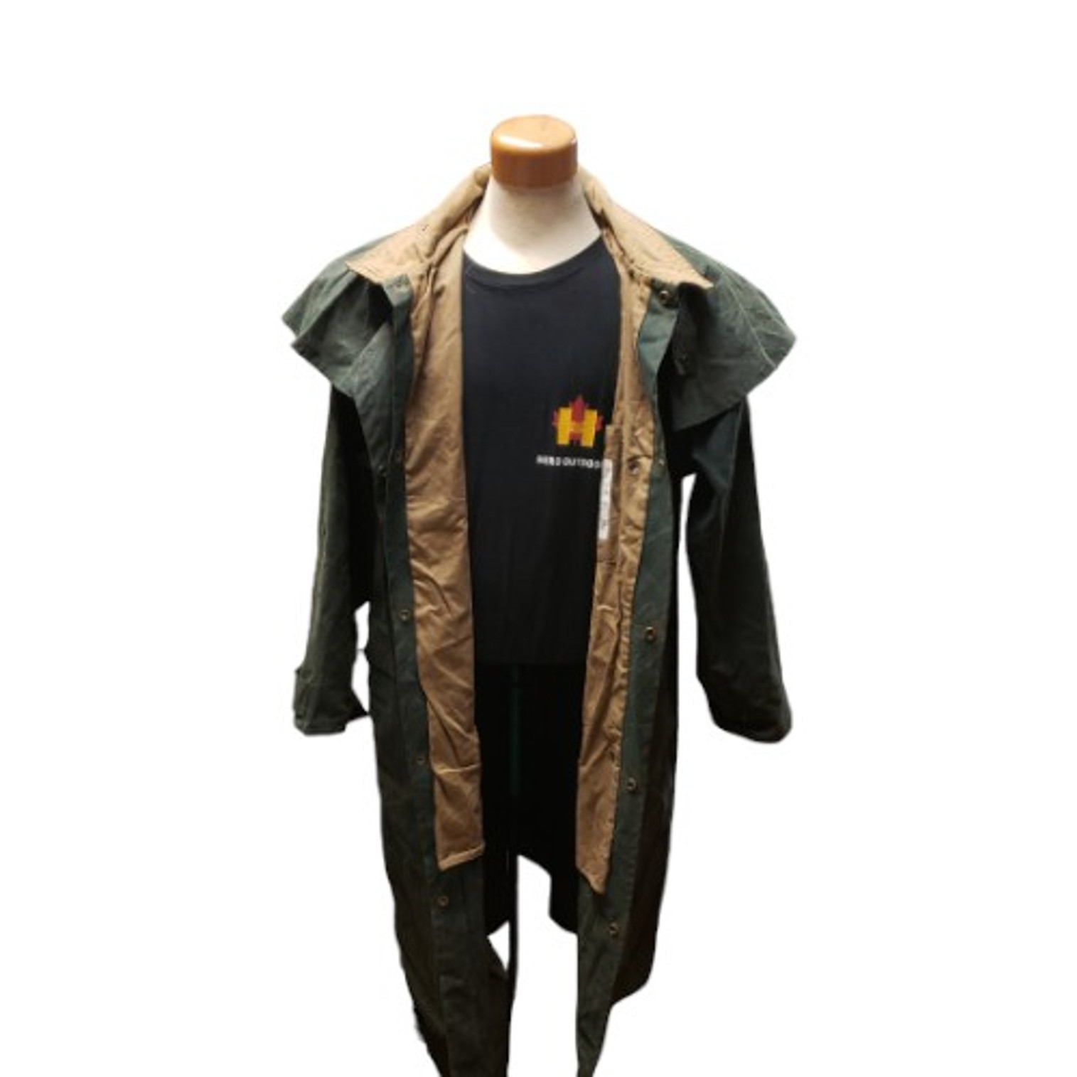 Vintage Koolah Wax Cotton Overcoat - Size Large