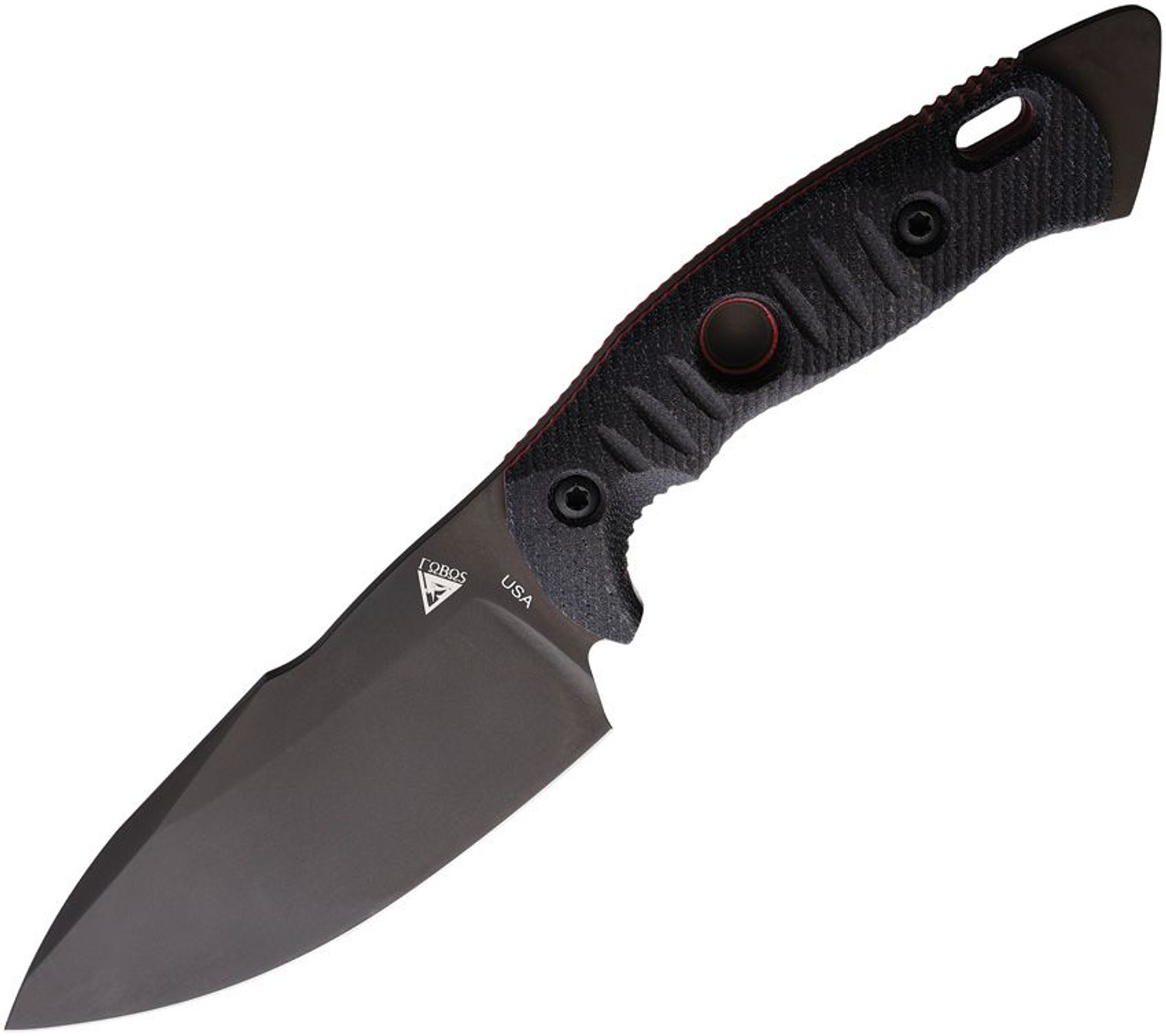 Fobos Knives Alaris Fixed Blade Black/Red