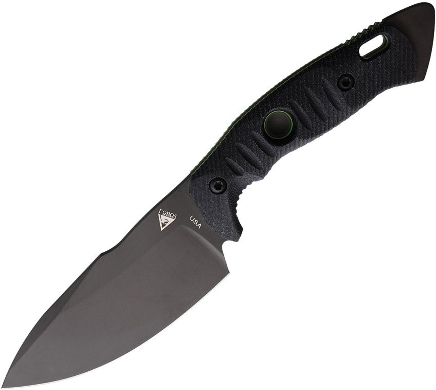 Fobos Knives Alaris Fixed Blade Black/Green
