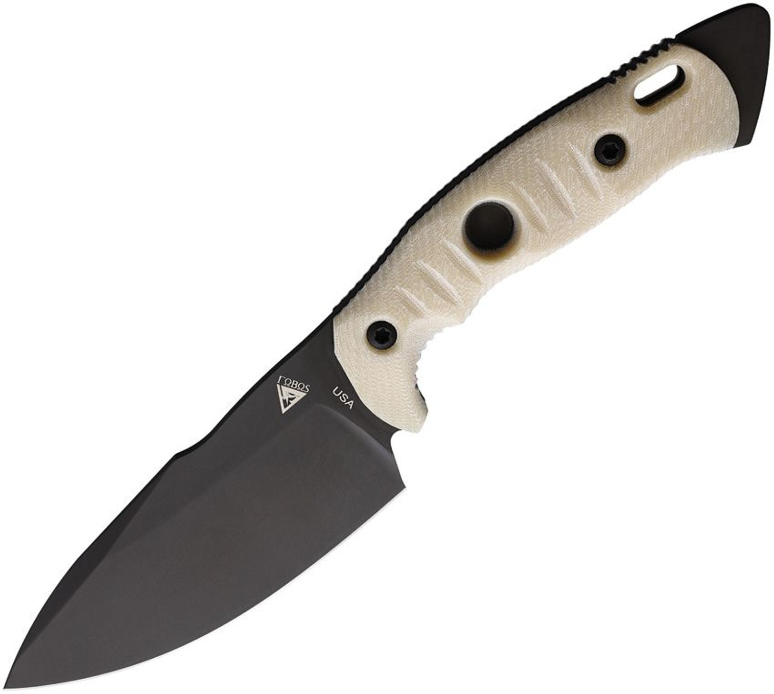 Fobos Knives Alaris Fixed Blade Ivory/Black 