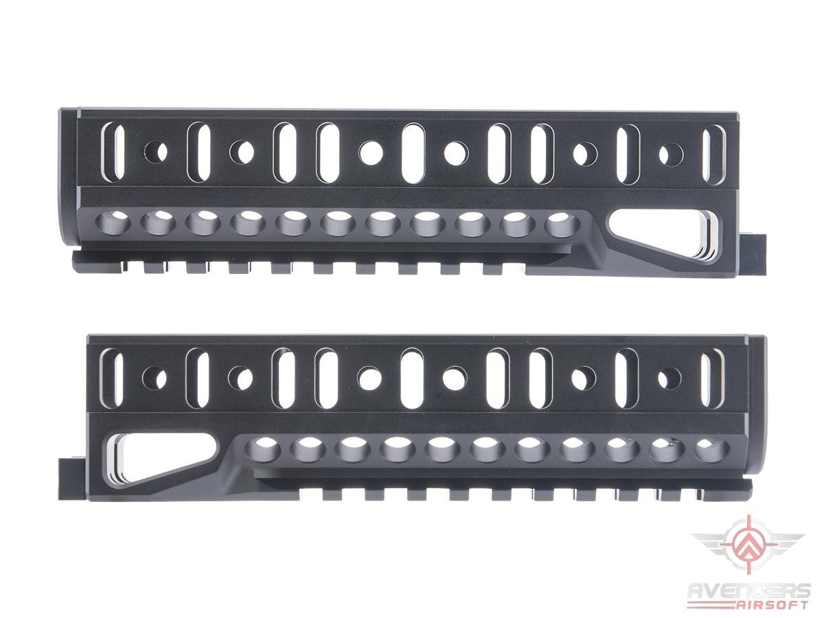 AVENGERS B-10U Classic AK Railed Handguard for AK Series Airsoft AEG Rifles (Color: Black)