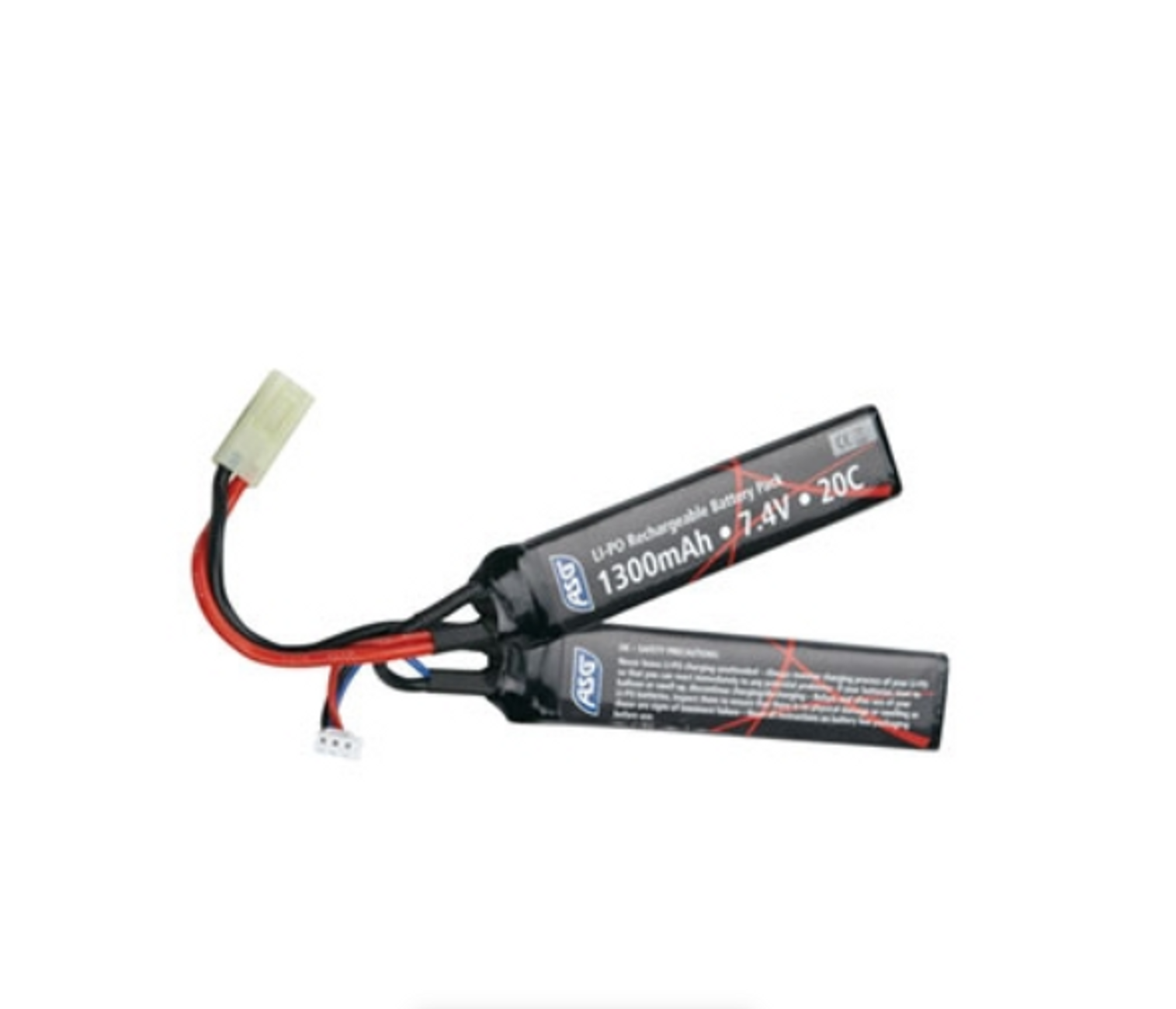 7.4V 1300 mAh Li-Po Stick Airsoft Battery