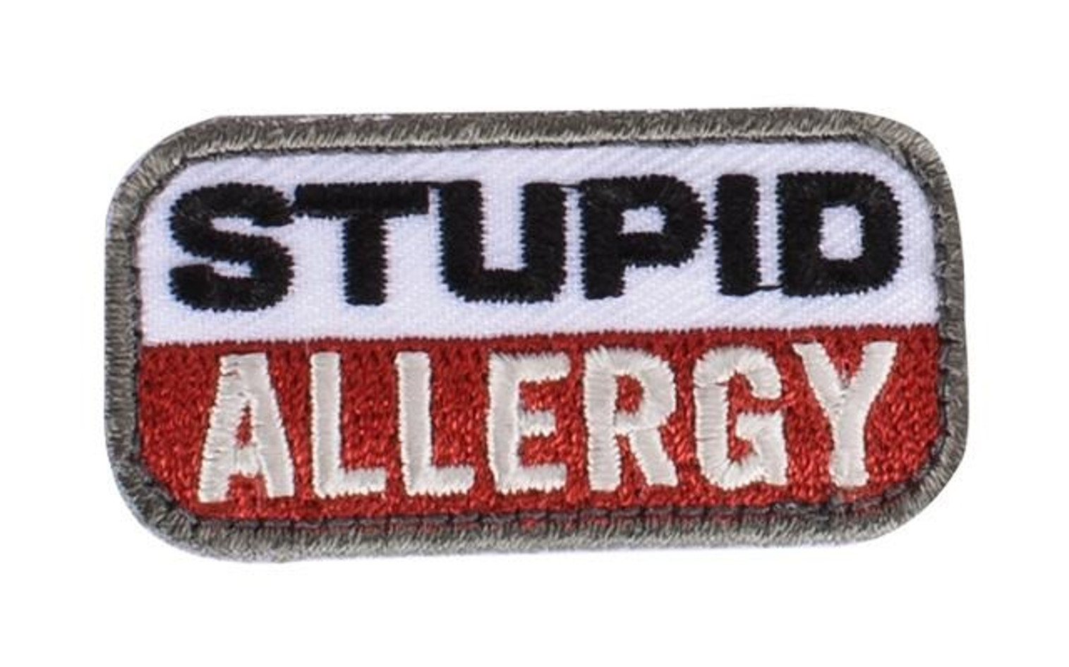 MIL-SPEC Monkey "Stupid Allergy" Hook and Loop Patch - Medical