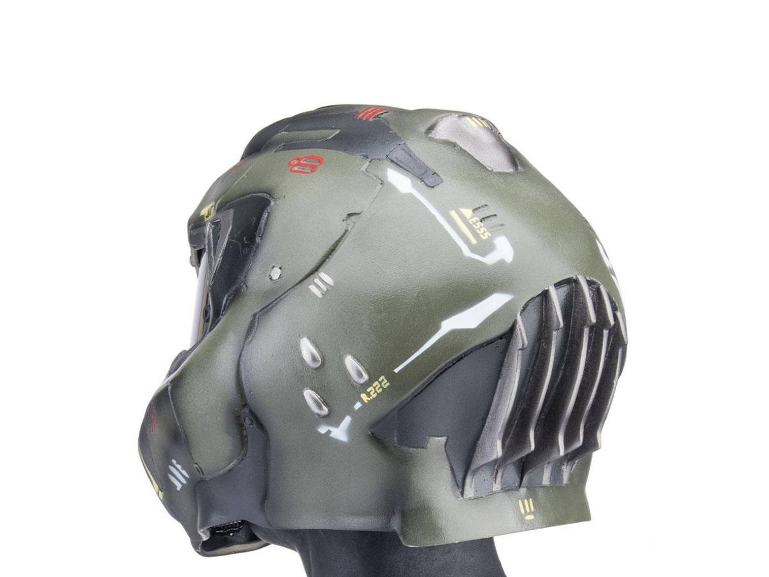 TIDOOM Custom Fiberglass "Rip And Tear" Helmet