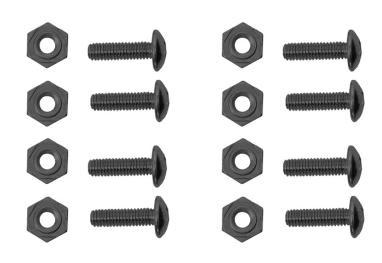 HardPoint 4M15mm Screw and Nut Set (Pack of 8)