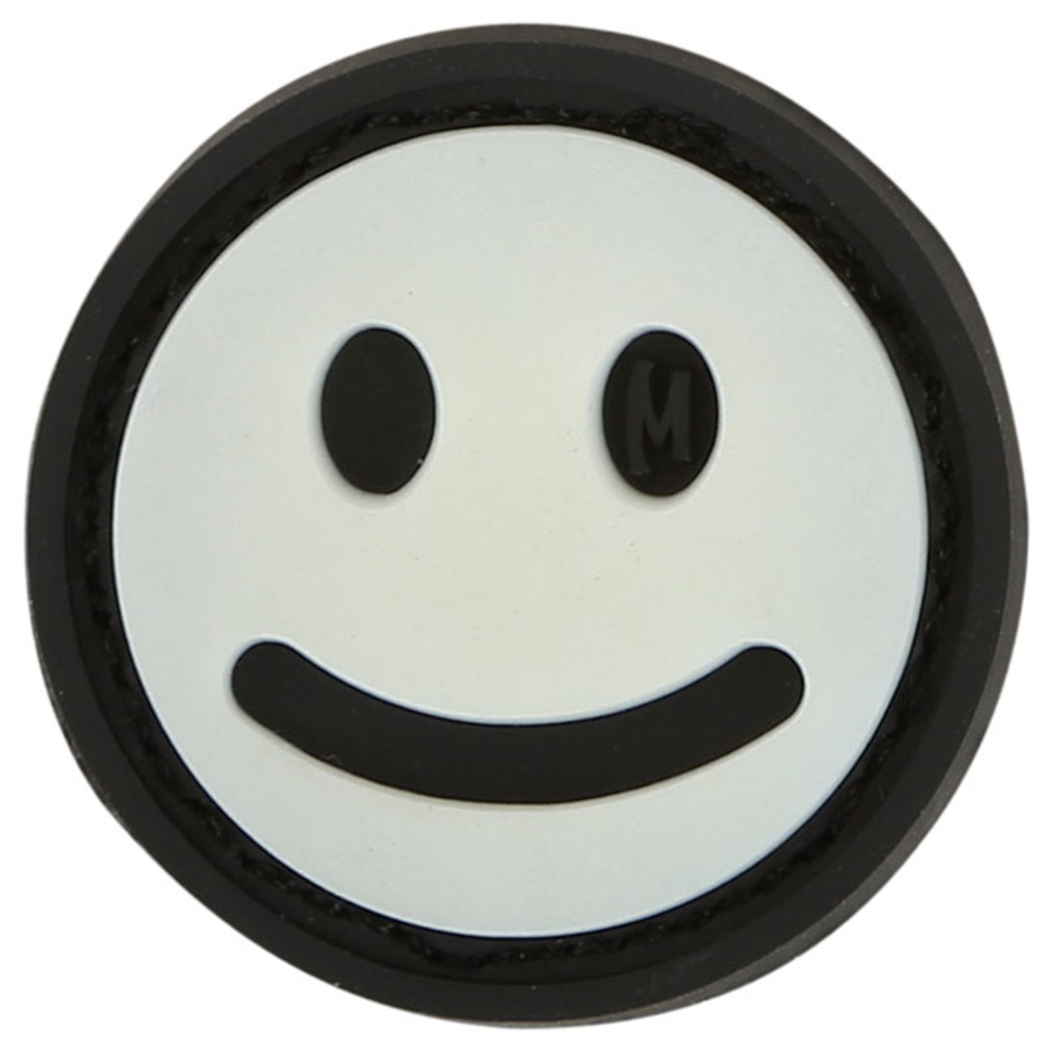 Mini Happy Face PVC - Morale Patch - Glow In The Dark