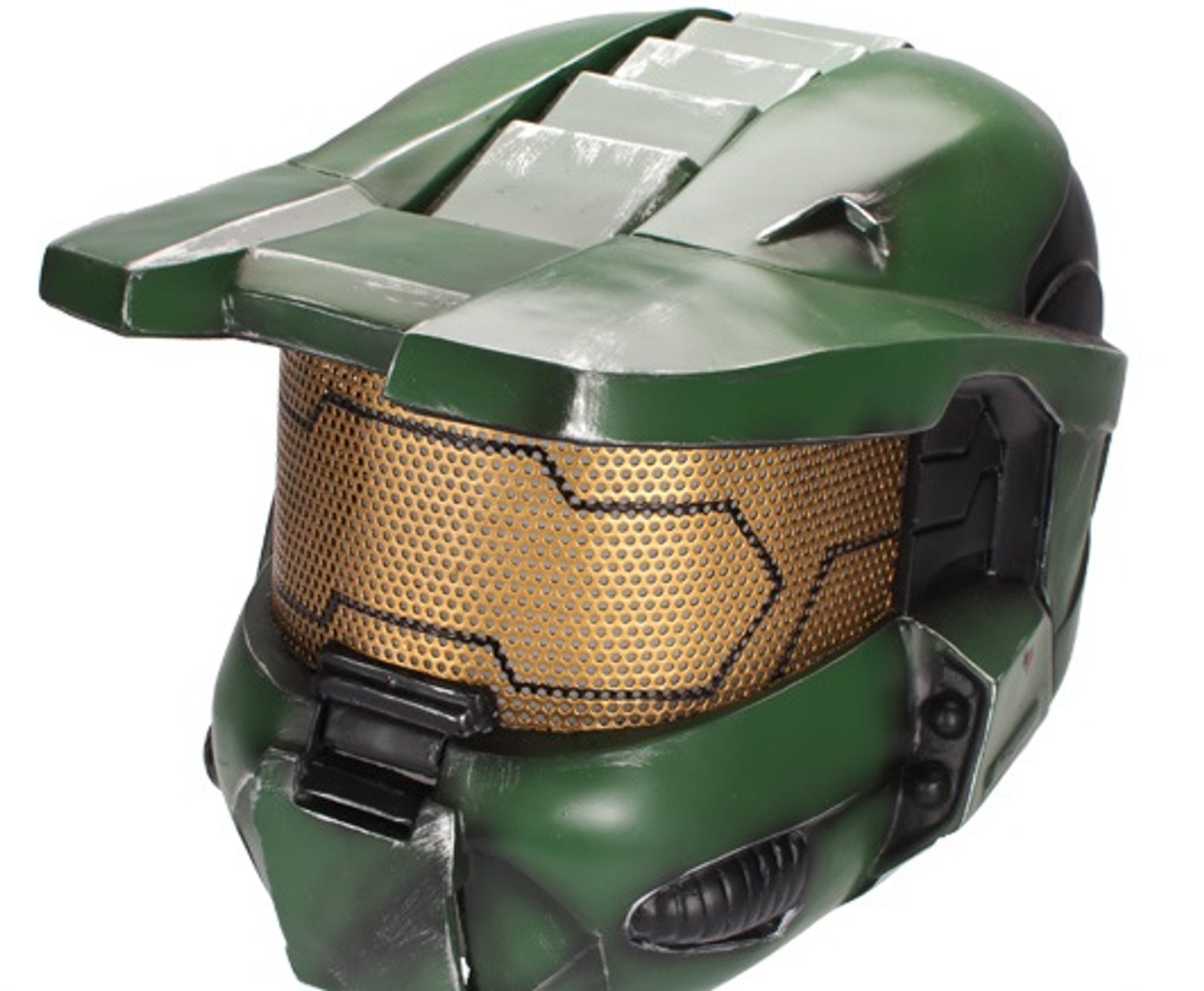 R-Custom Fiberglass Wire Mesh "Master Chief" Helmet - Green / Large