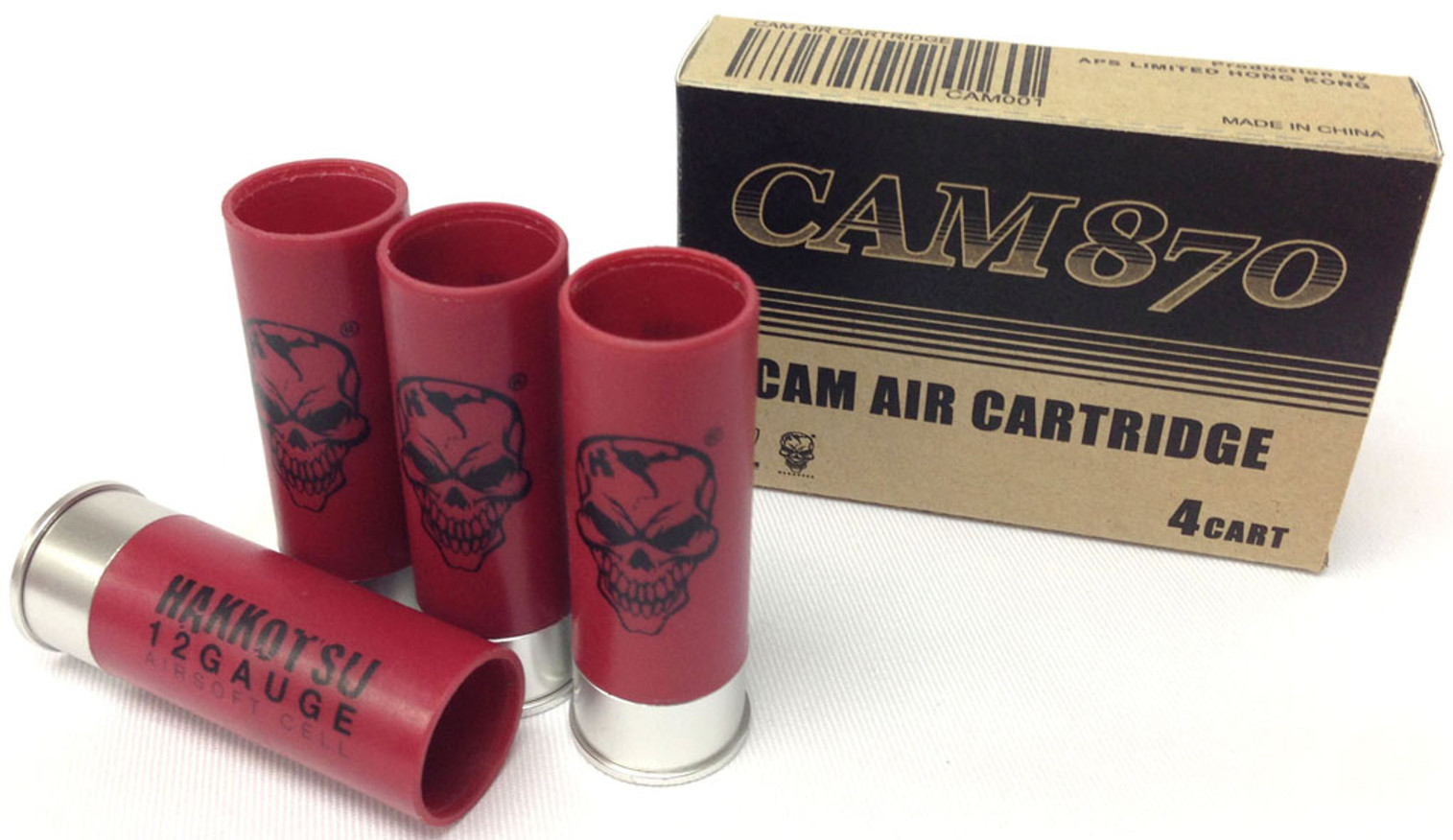 APS Co2 Shotgun Shells for CAM870 Shell Ejecting Airsoft Shotguns - Set of 4