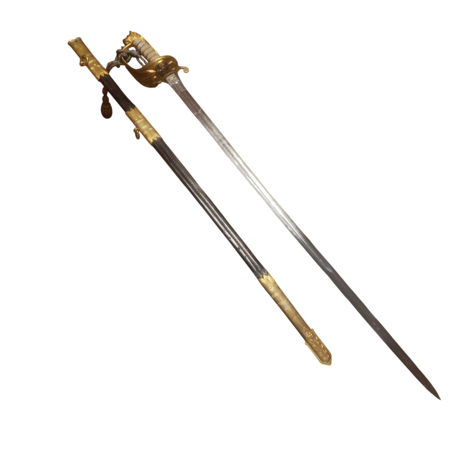 Pattern 1827 George VI Royal Navy Reserve Officer's Sword By Gieve Matthews & Seagrove Ltd