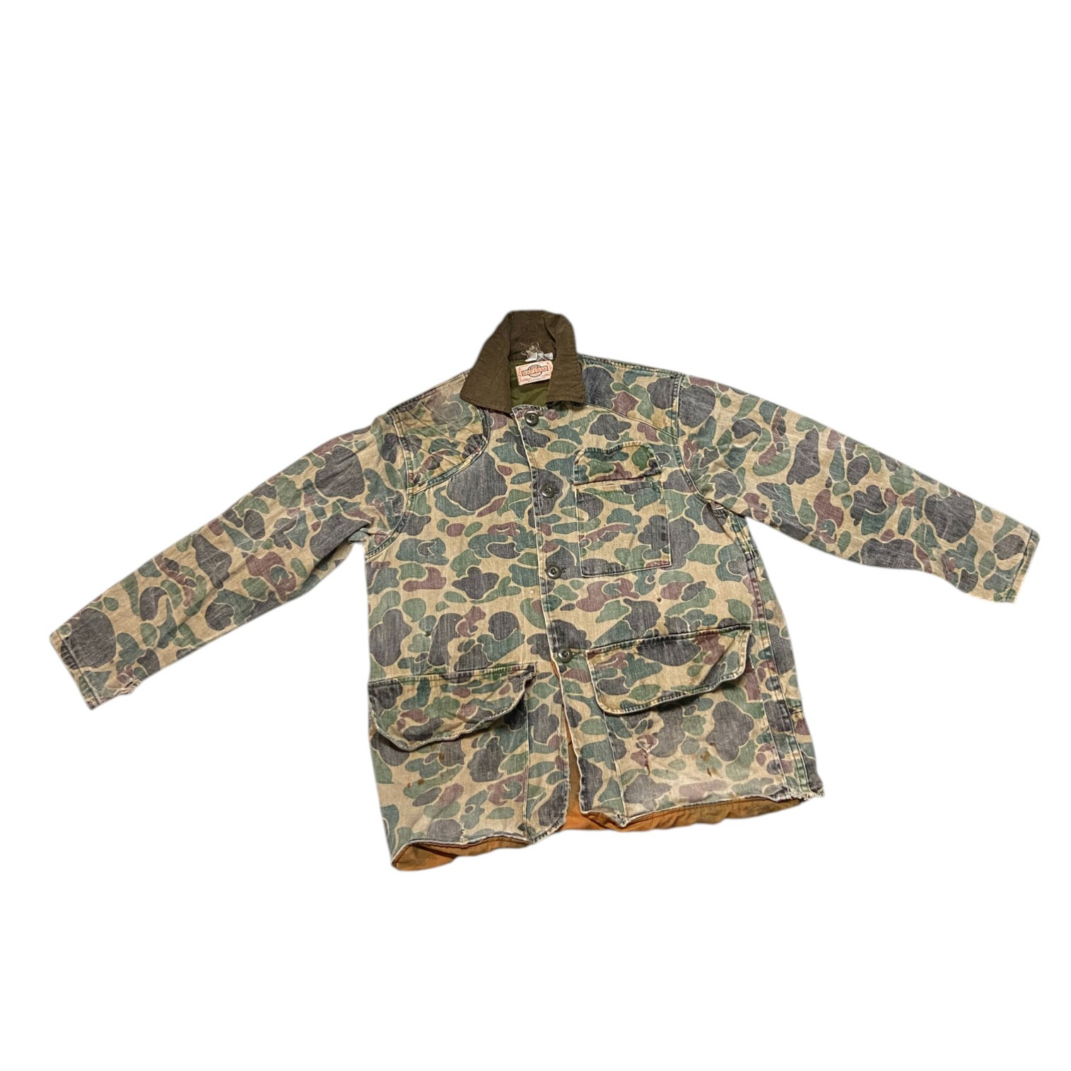Vintage SafTBak Duck Hunting/ Beo Gam Camouflage Pattern Hunting Jacket