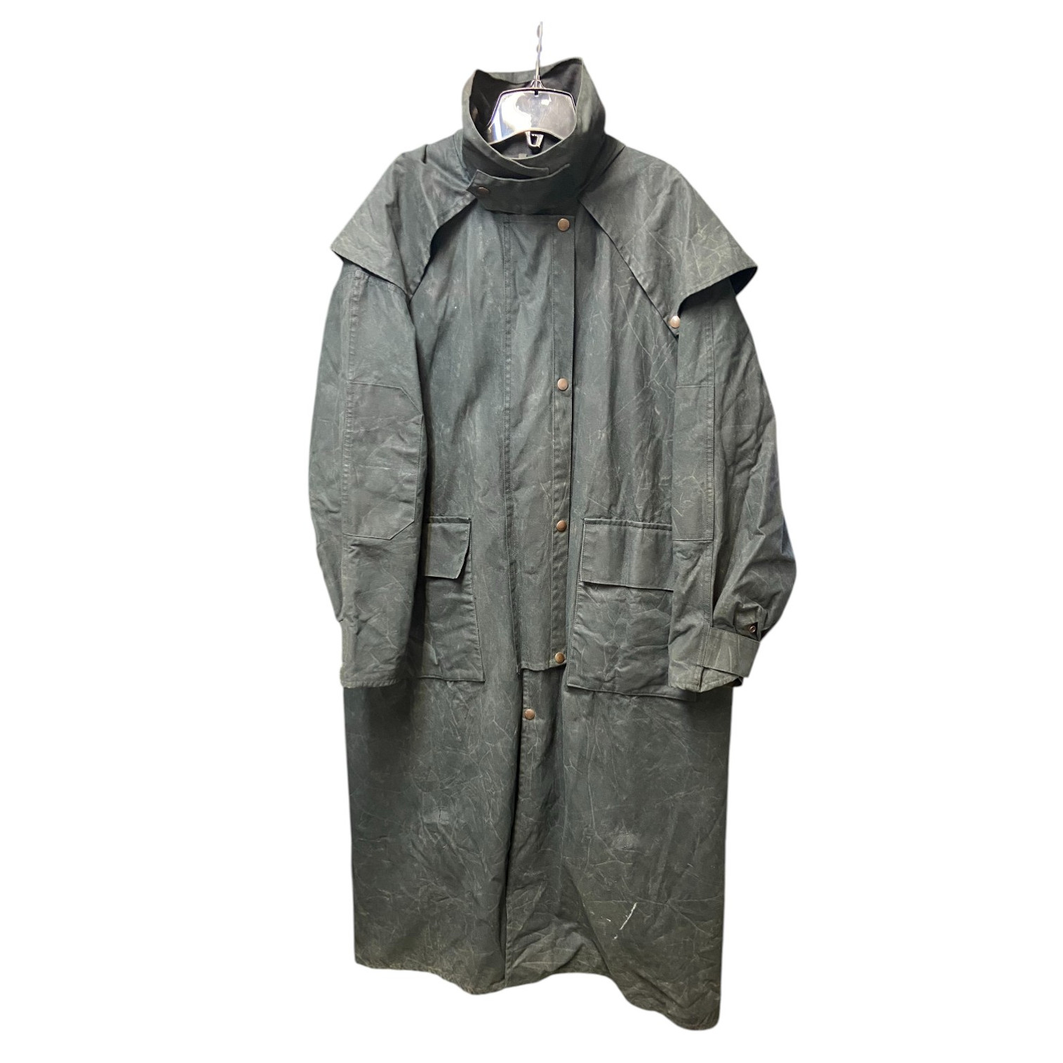 Vintage STOCKRIDER Western Style Cotton Long Coat - Large
