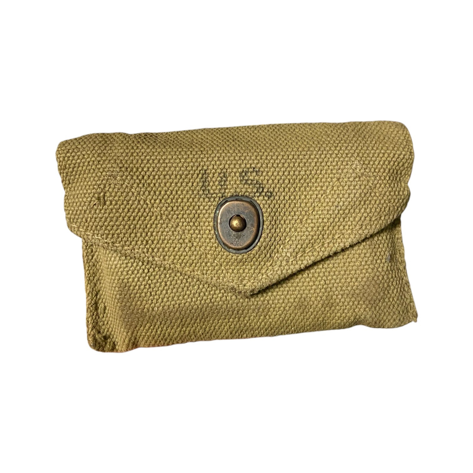 WW2 U.S. Army M1942 First Aid Bandage Pouch W/ Small First-Aid Dressing