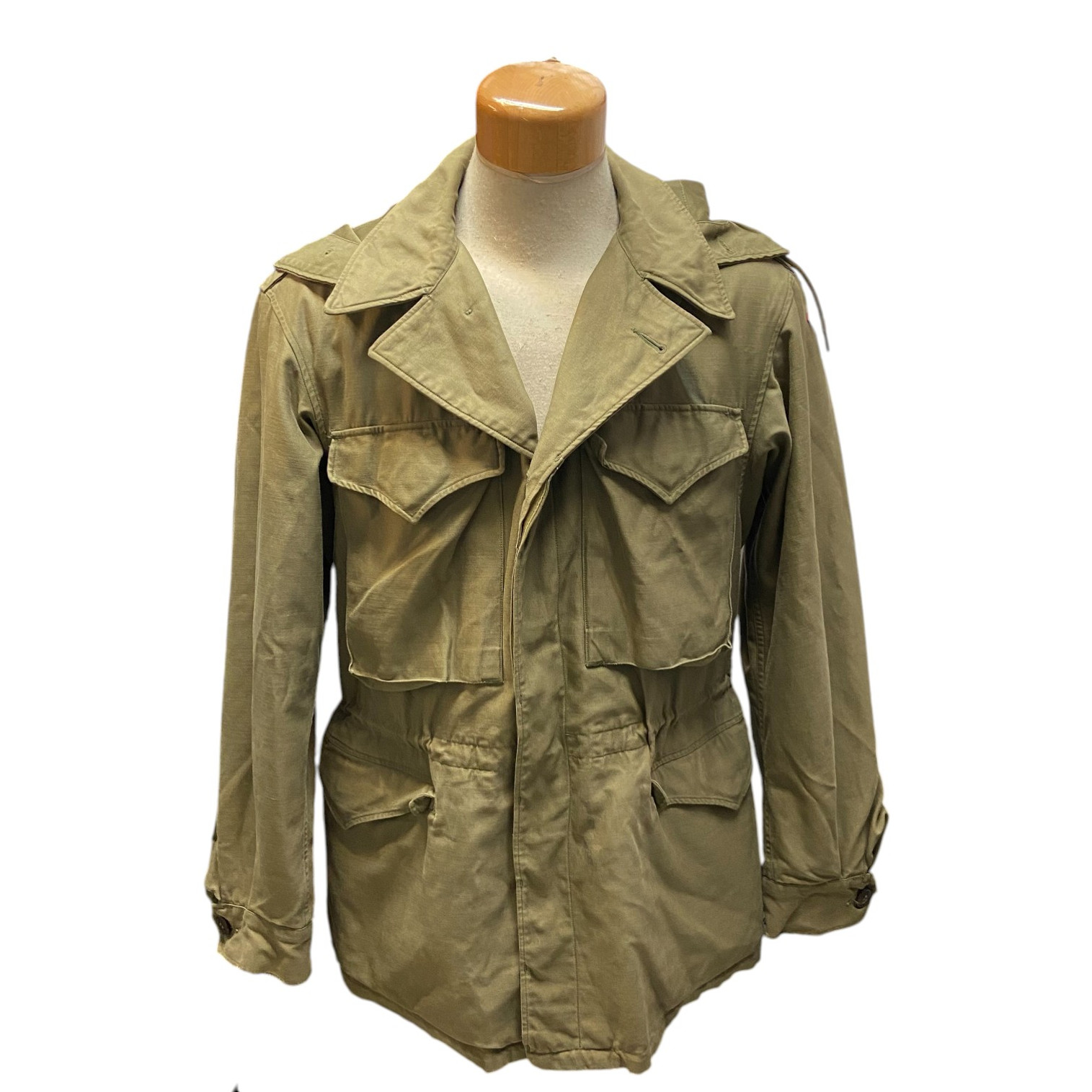 WW2 U.S. Army M-1943 Field Jacket W/Hood - Size 38R