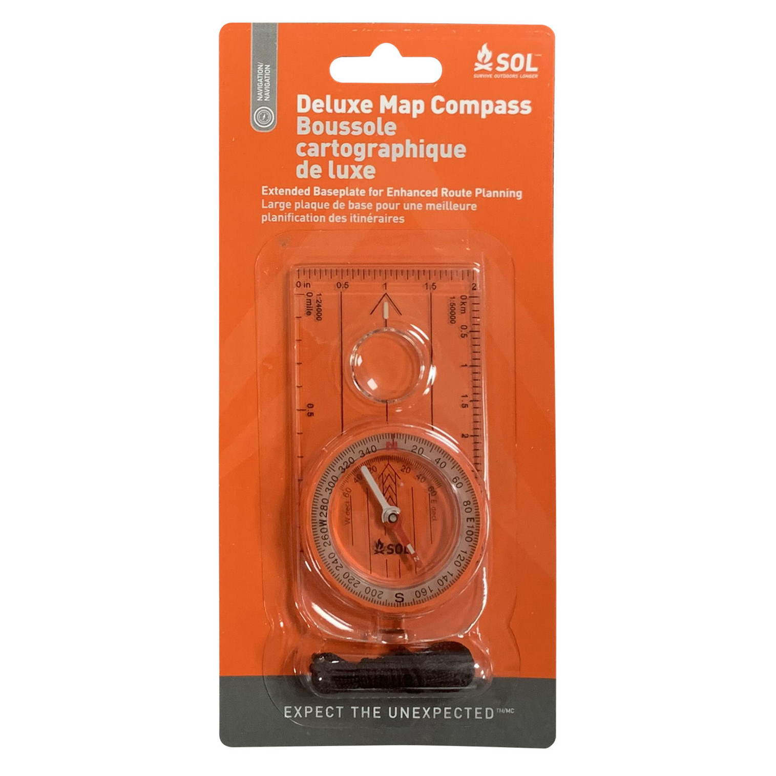 SOL Deluxe Map Compass