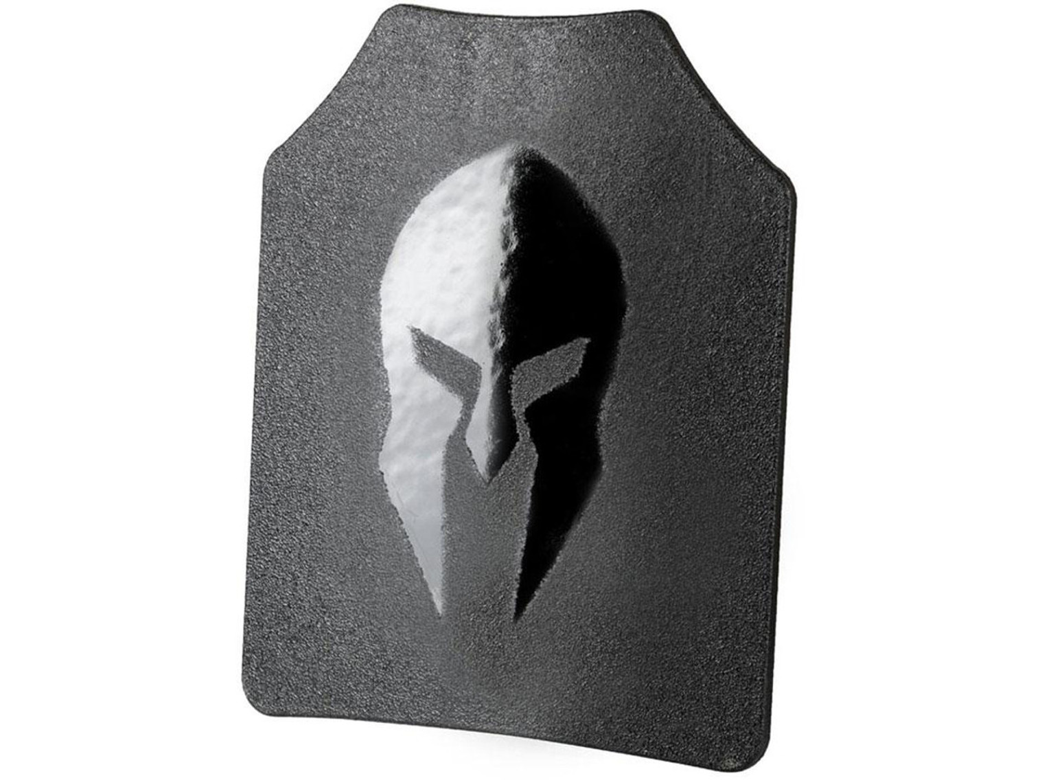 Spartan Armor Systems AR500 OMEGA Level III Steel Core Body Armor Plate (Model: Shooters Cut - Single Curve w/ Base Coat / 10x12 / Set of Two)