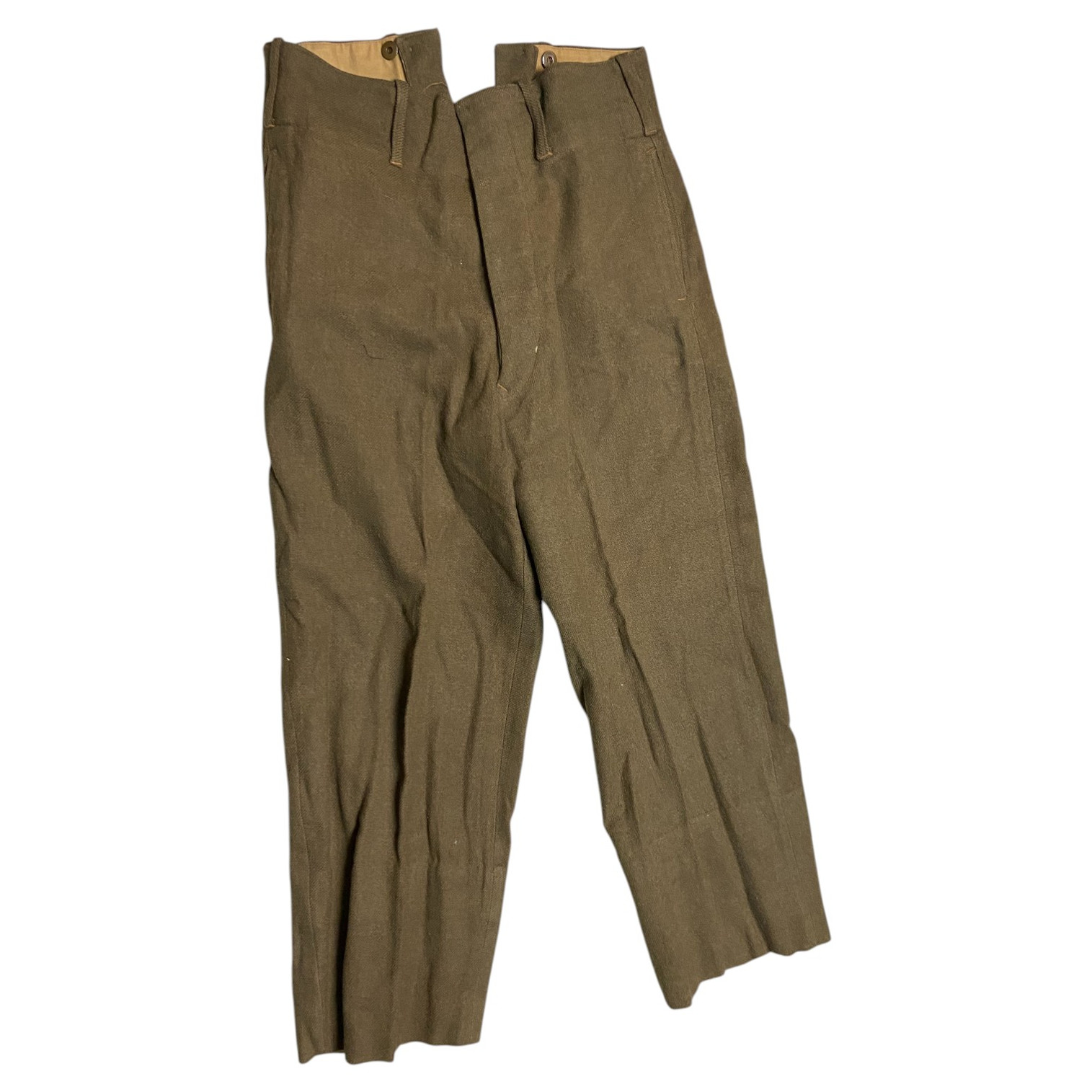 WW2 Canadian Army Cadet C Broad Arrow Stamped Uniform Pants - Dated 1942