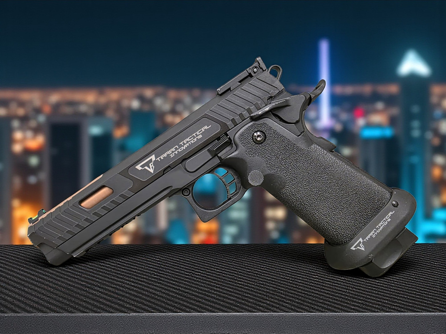 EMG TTI Licensed JW3 2011 Combat Master Airsoft Training Pistol w/ Custom Island Barrel - USEDⓈ