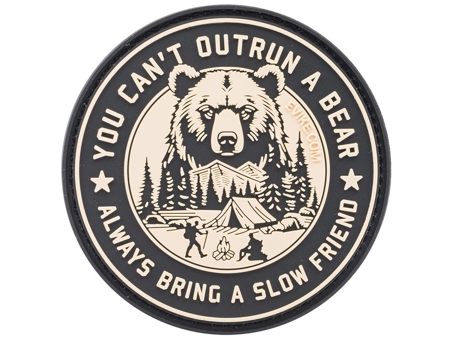 "You Can't Out Run a Bear" PVC Morale Patch