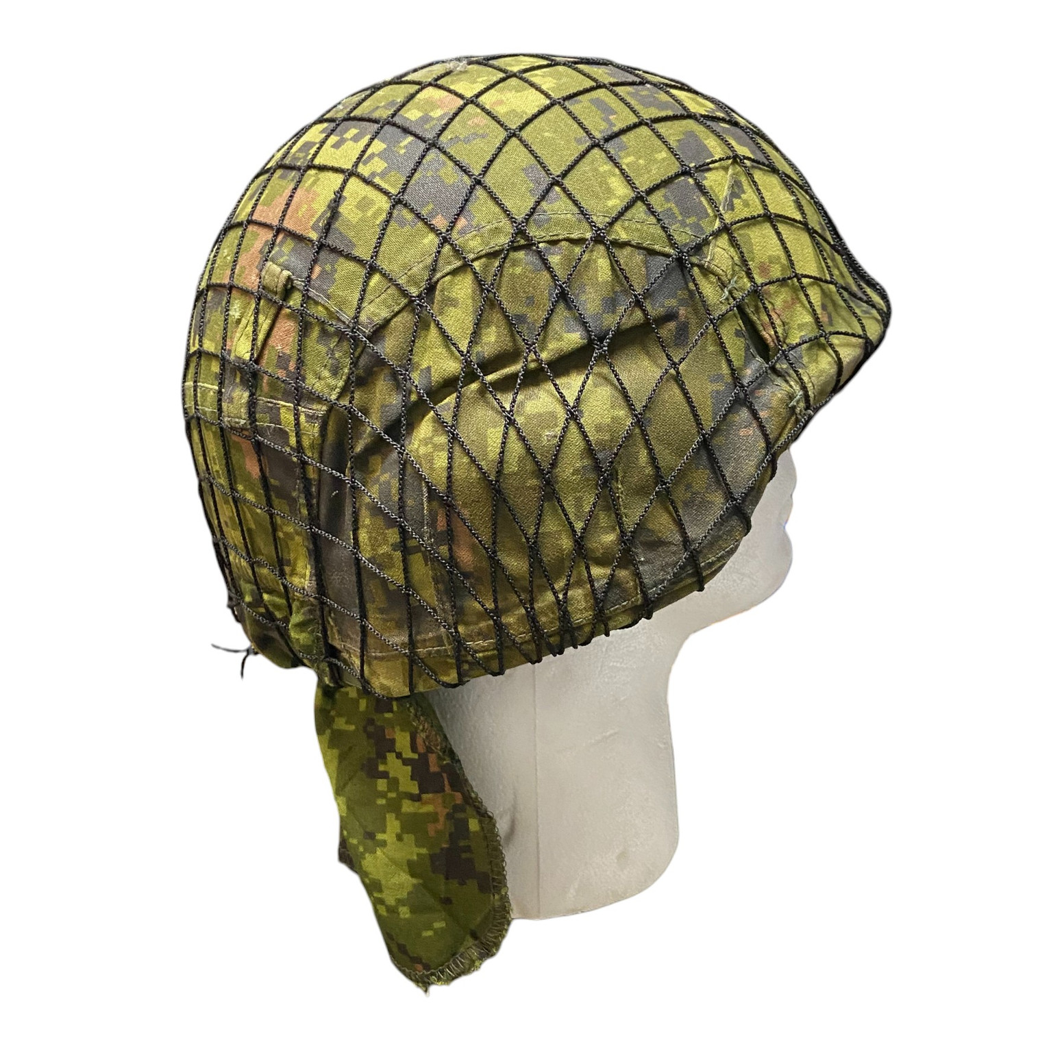 Canadian Armed Forces CG634 Ballistic Helmet Shell W/ CADPAT & Scrim Net Cover