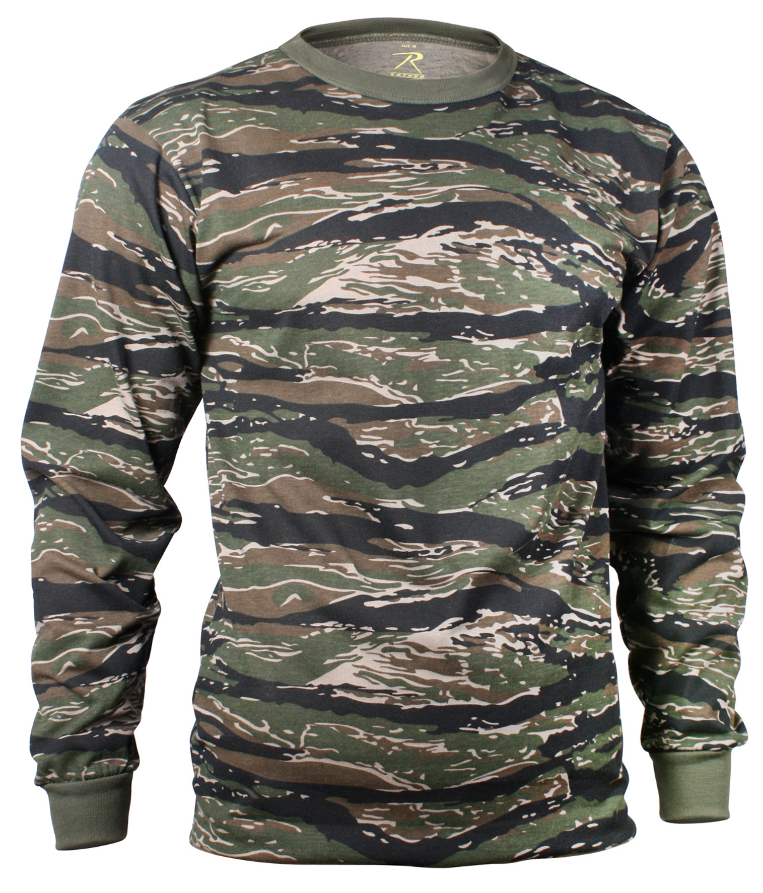 Rothco Long Sleeve Camo T-Shirt - Tiger Stripe