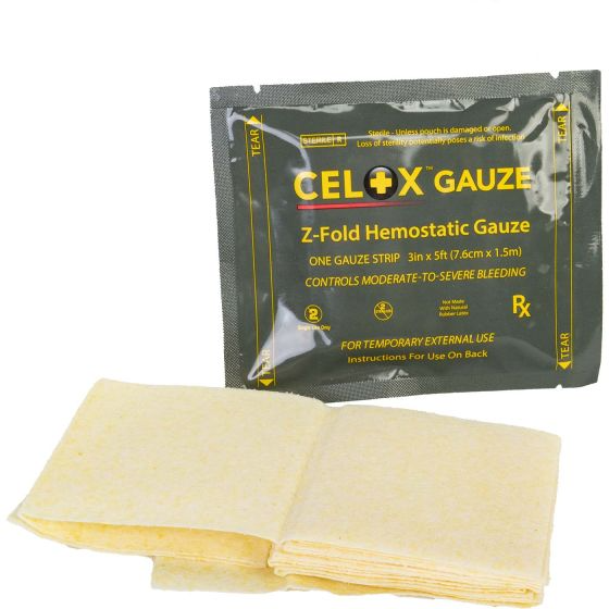 Celox Z-fold Hemostatic Gauze
