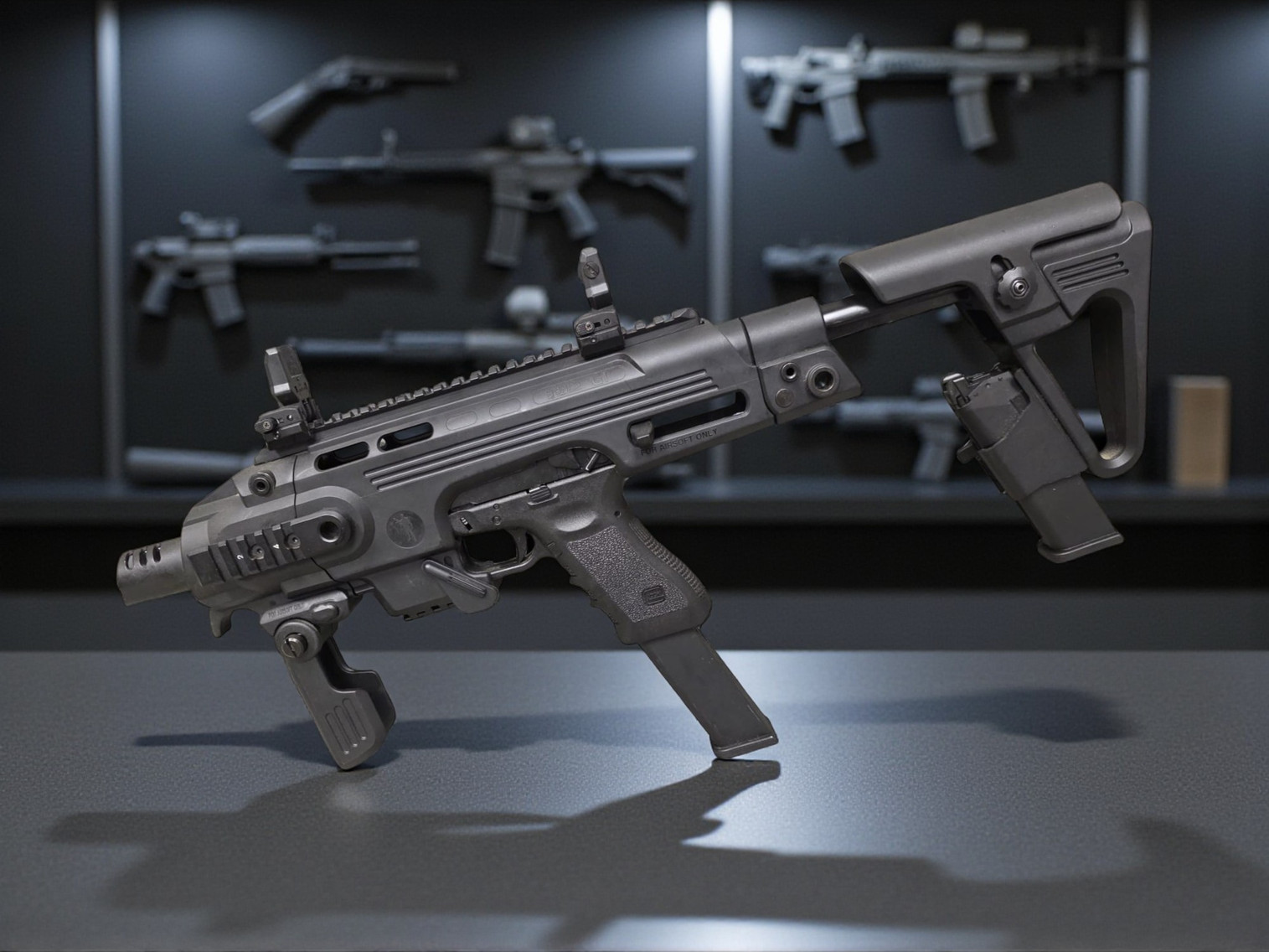 Elite Force Fully Licensed GLOCK 18C Airsoft GBB Pistol Carbine Kit - USEDⓈ