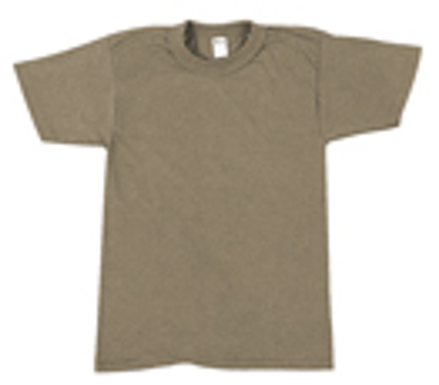 Rothco Solid Color 100% Cotton T-Shirt - Brown