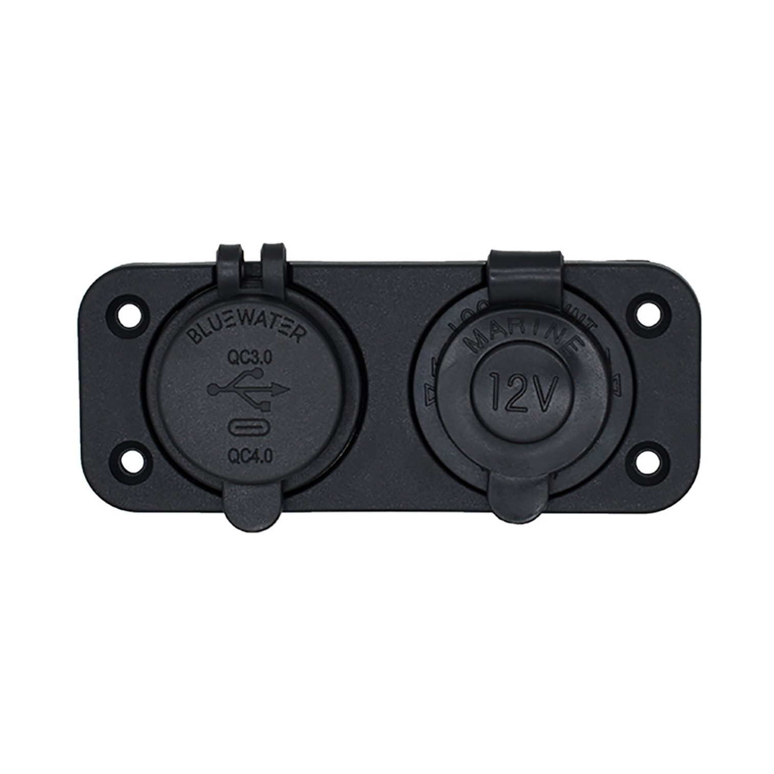 Bluewater Round Dual USB/USB-C Charger