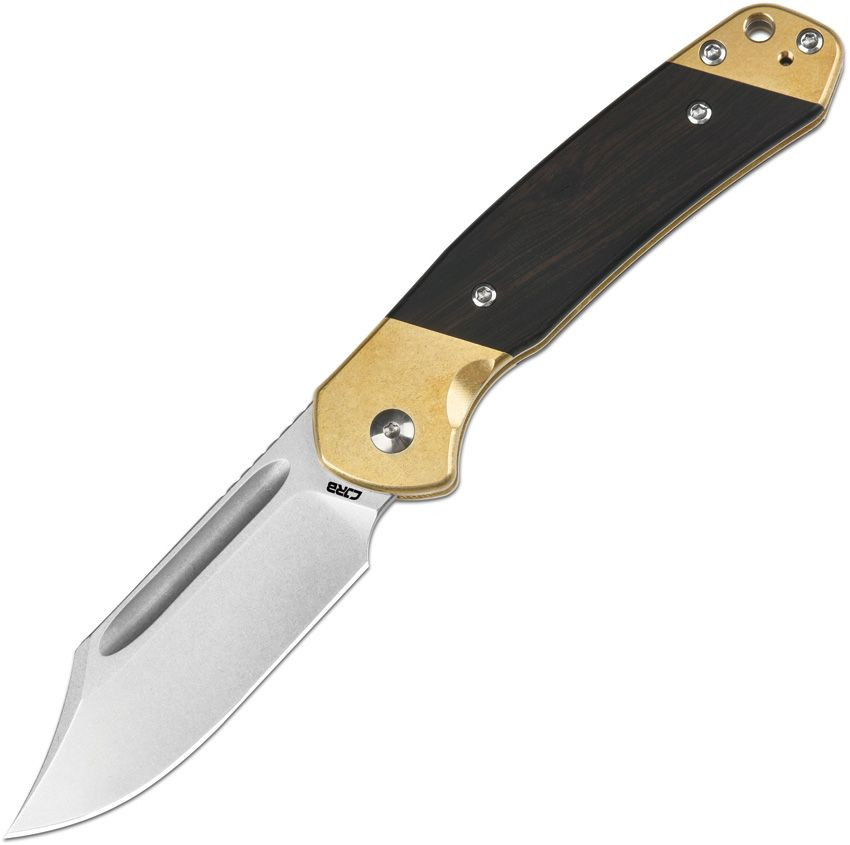 CJRB Bowie Pyrite Slip Joint Brass
