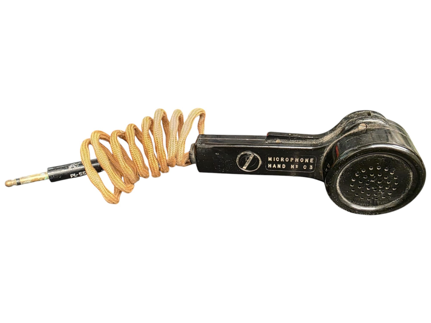 WW2 Canadian Armed Forces Hand Microphone #3 C Broad Arrowed