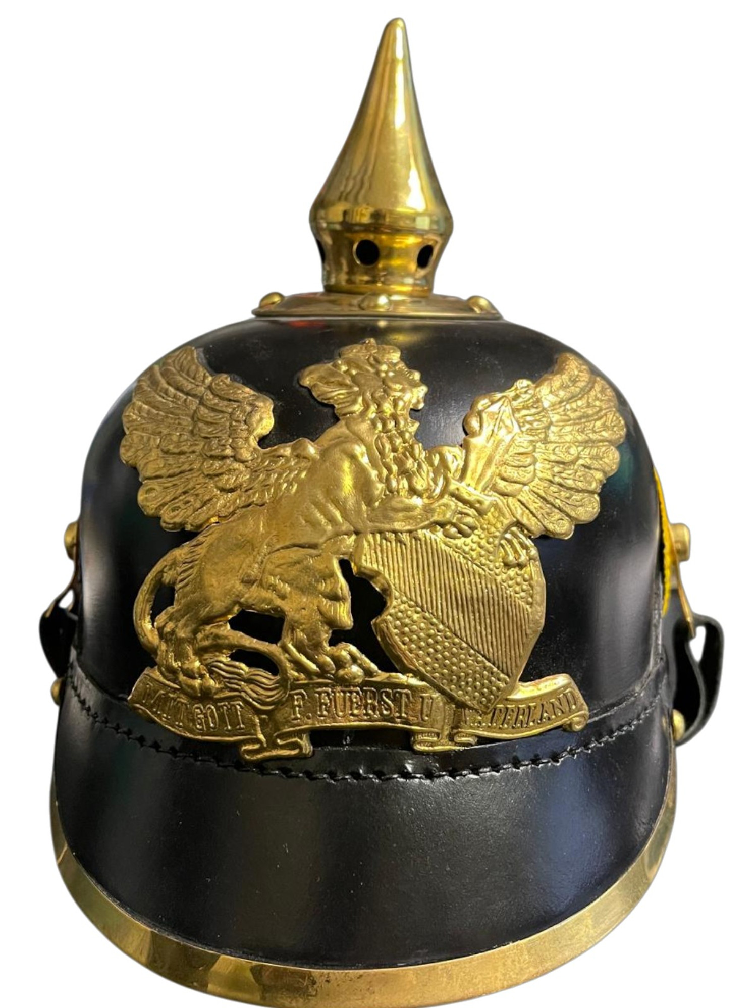 Reproduction German Pickelhaube Leather Helmet