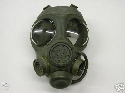 Canadian Armed Forces Issue C4 Gas Mask - Demilled - Small