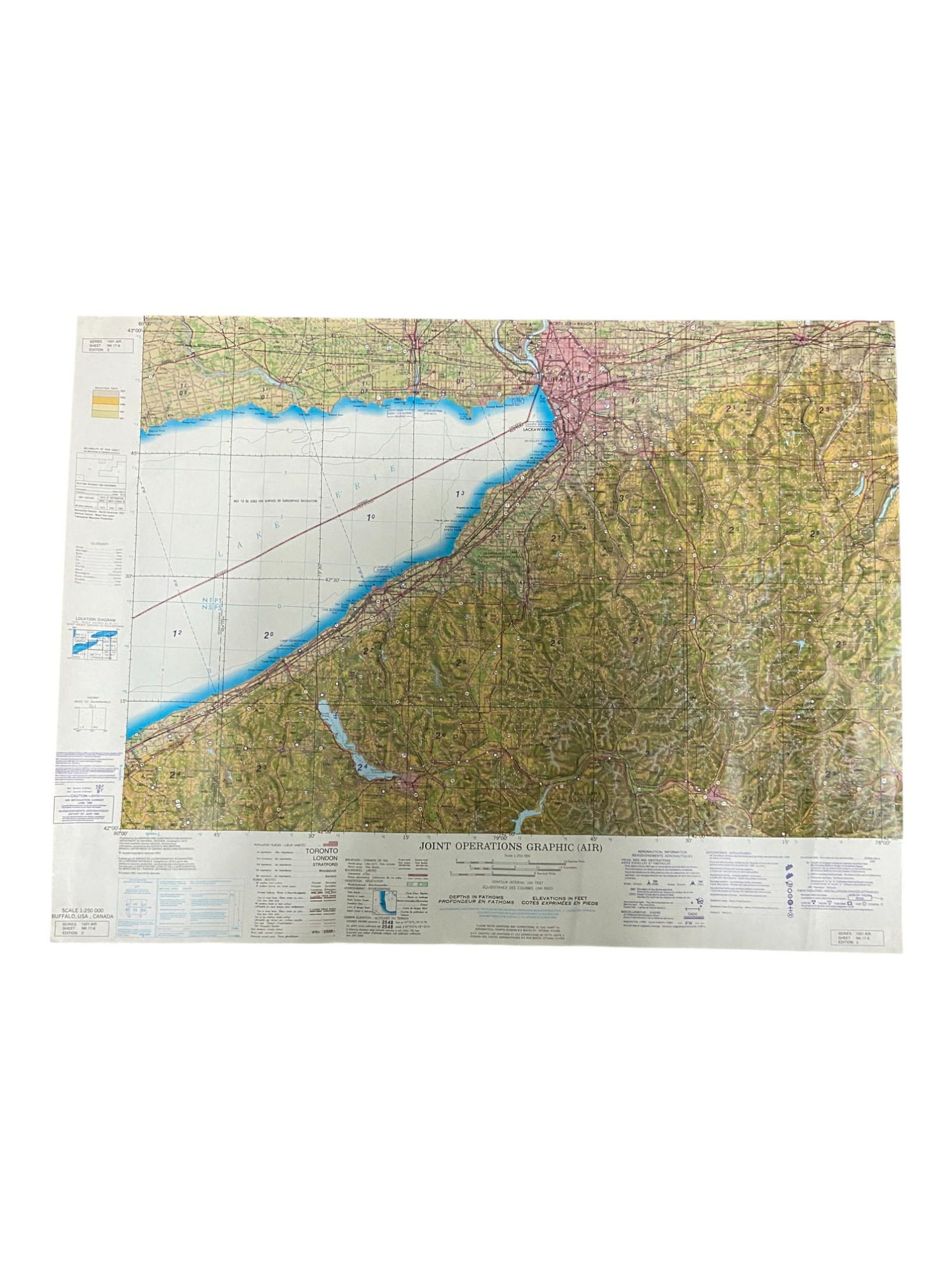 Canadian Armed Forces Joint Operation Fort Erie & Buffalo Area Map