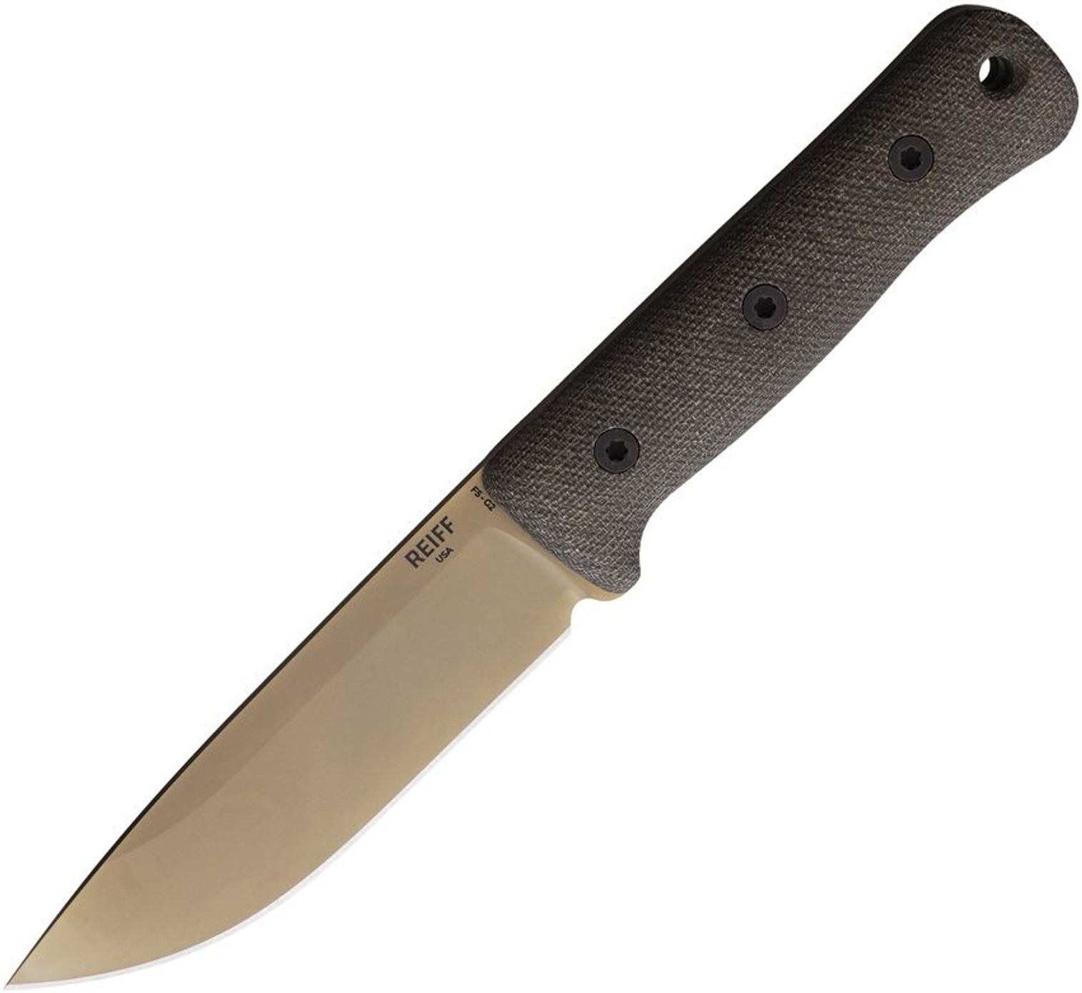 REIFF KNIVES F5 Gen 2 Fixed Blade Grn Mic