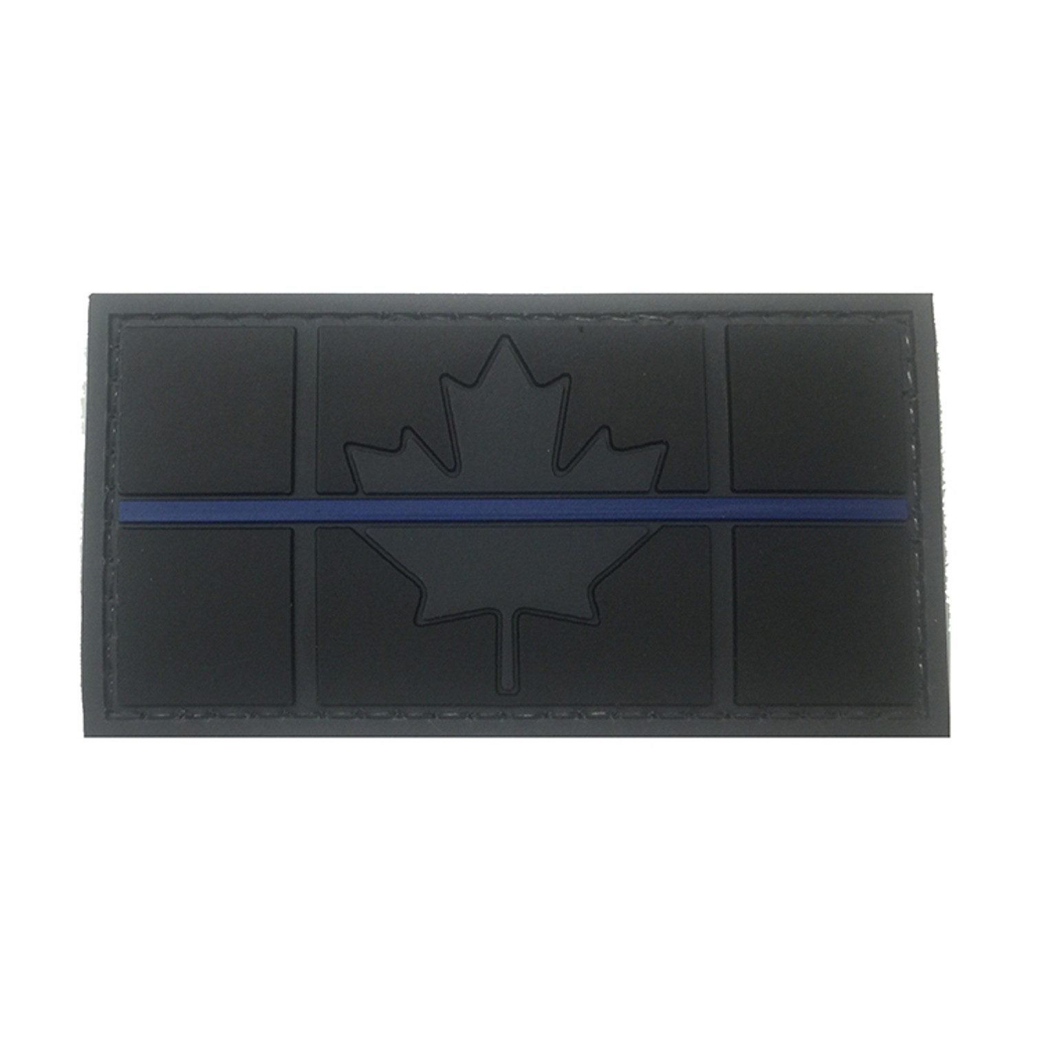 Canadian "Thin Blue Line" PVC Morale Patch - Subdued