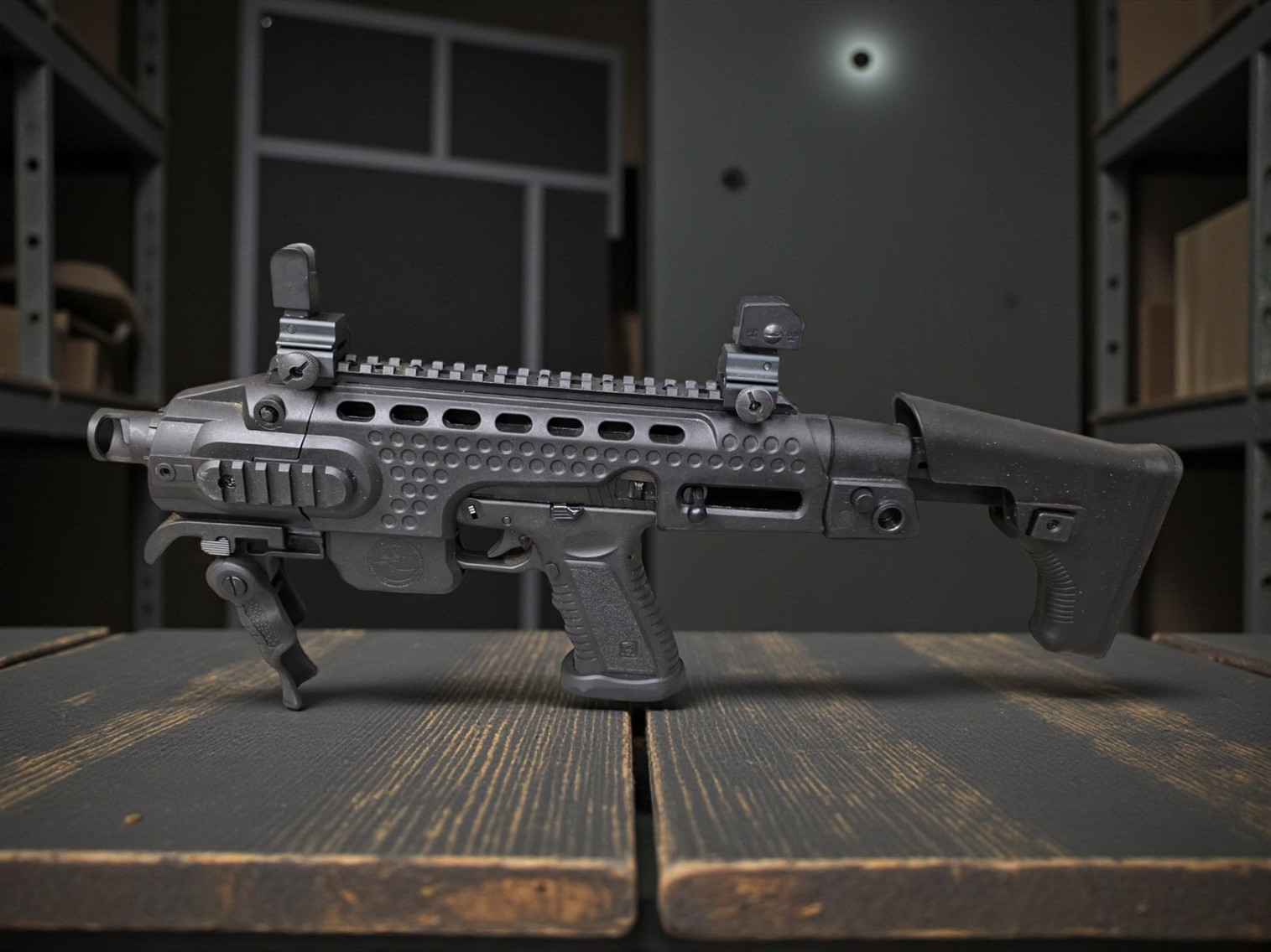 APS XTP Black Hornet Airsoft GBB Pistol Carbine Kit - USEDⓈ