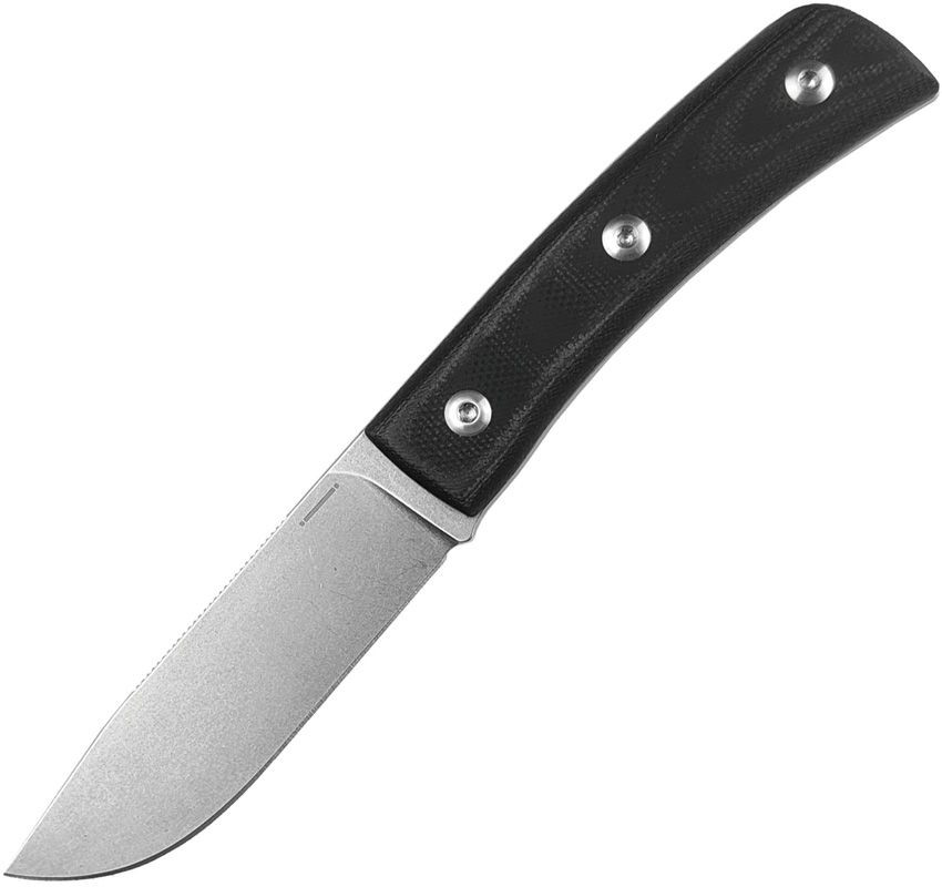 STRAIGHT LINE Buster Fixed Blade Black G10
