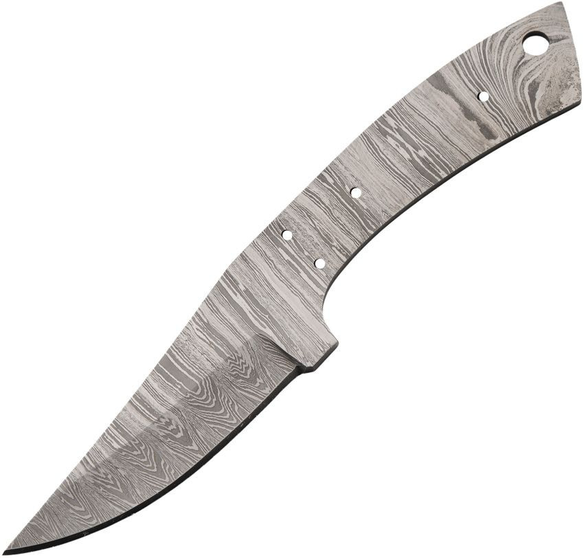 KNIFEMAKING Curved Drop Point Damascus Bla
