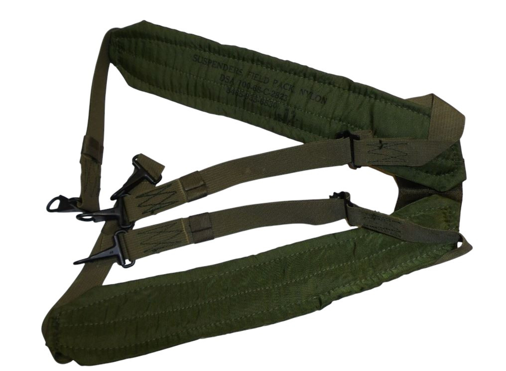 Vietnam Era U.S. Army M-1956 Nylon H Suspender - Dated 1968