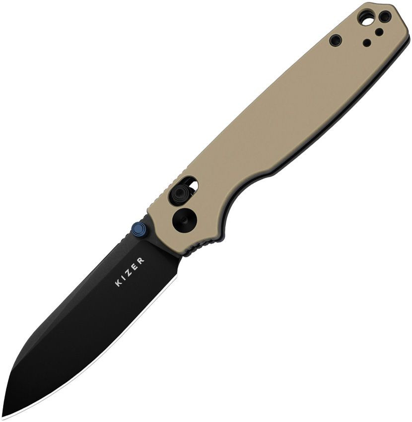 KIZER CUTLERY Pokiman Clutch Lock Tan