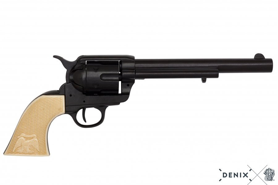 Denix .45 Peacemaker Revolver 7½" 1873 Black