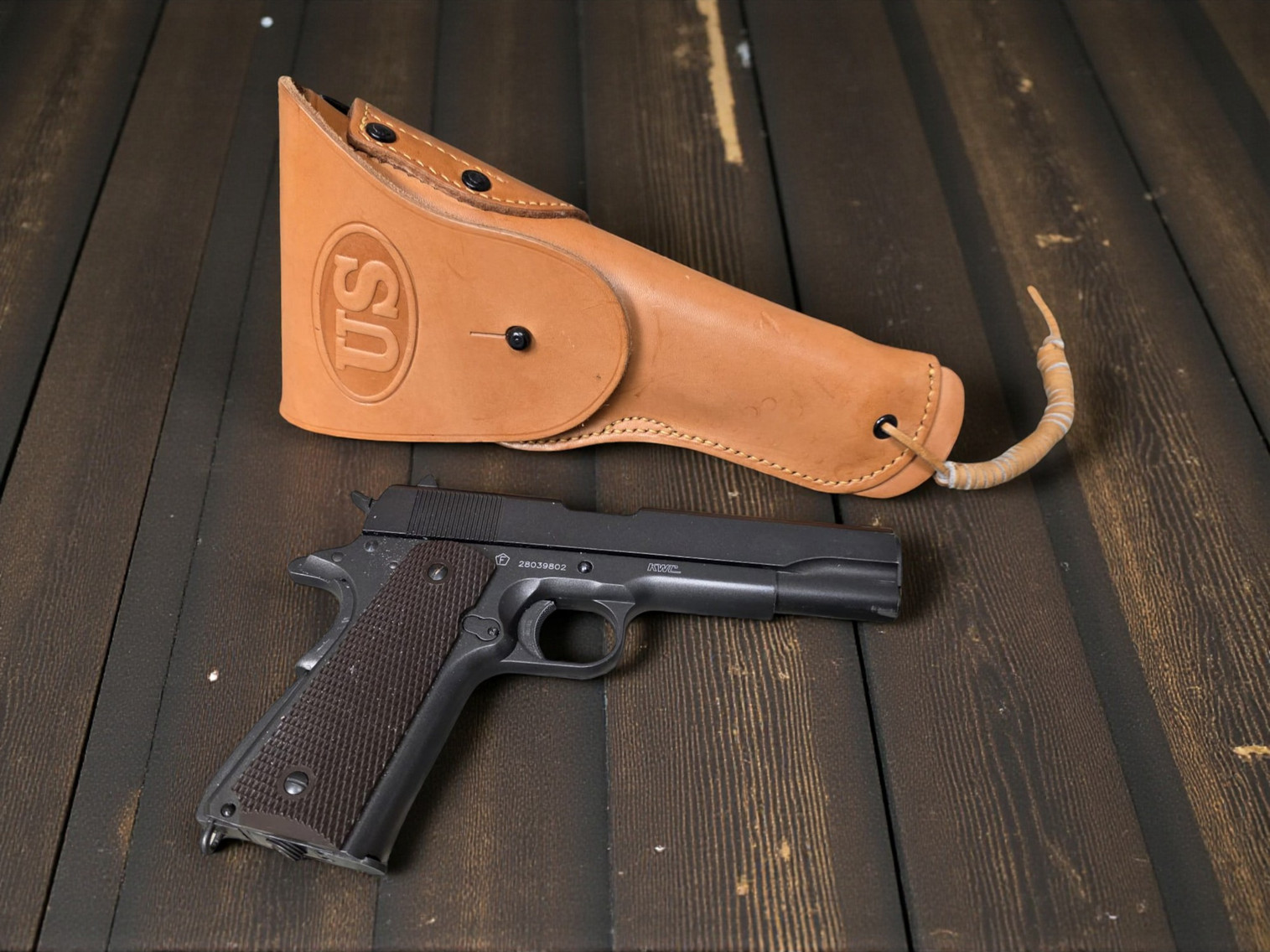 KWC M1911 4.5mm CO2 Blowback Air Gun Pistol - Package - USEDⓈ