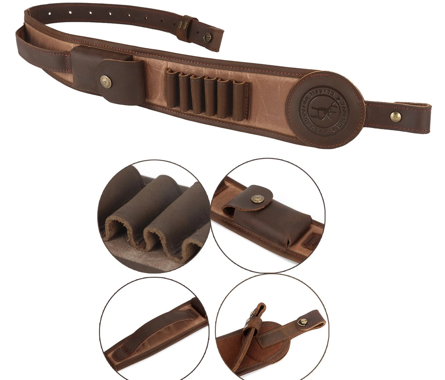 Tourbon Padded Hunting Sling w/ Shell loops