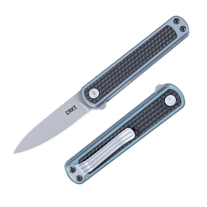 CRKT Pup Linerlock AUS 10 Bead Blast GRN Grey