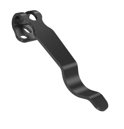 Flytanium Universal Titanium Pocket Clip Short 1.75" Black