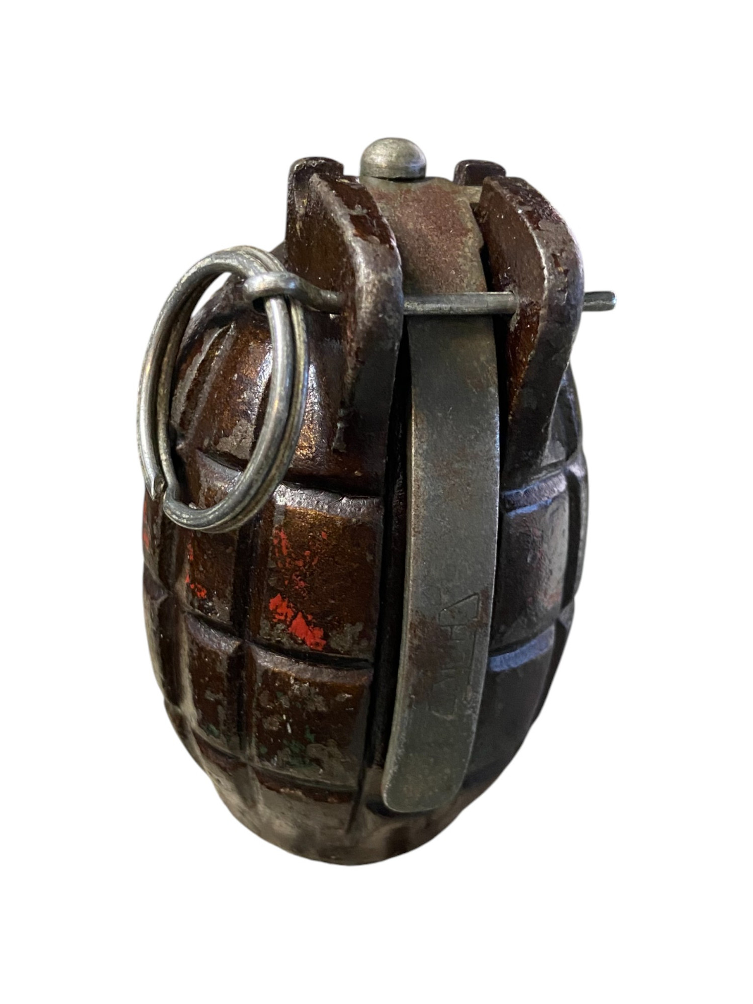 WW2 Canadian No.36M Mills Grenade Dated 1943 W/ Dated 1944 Cap