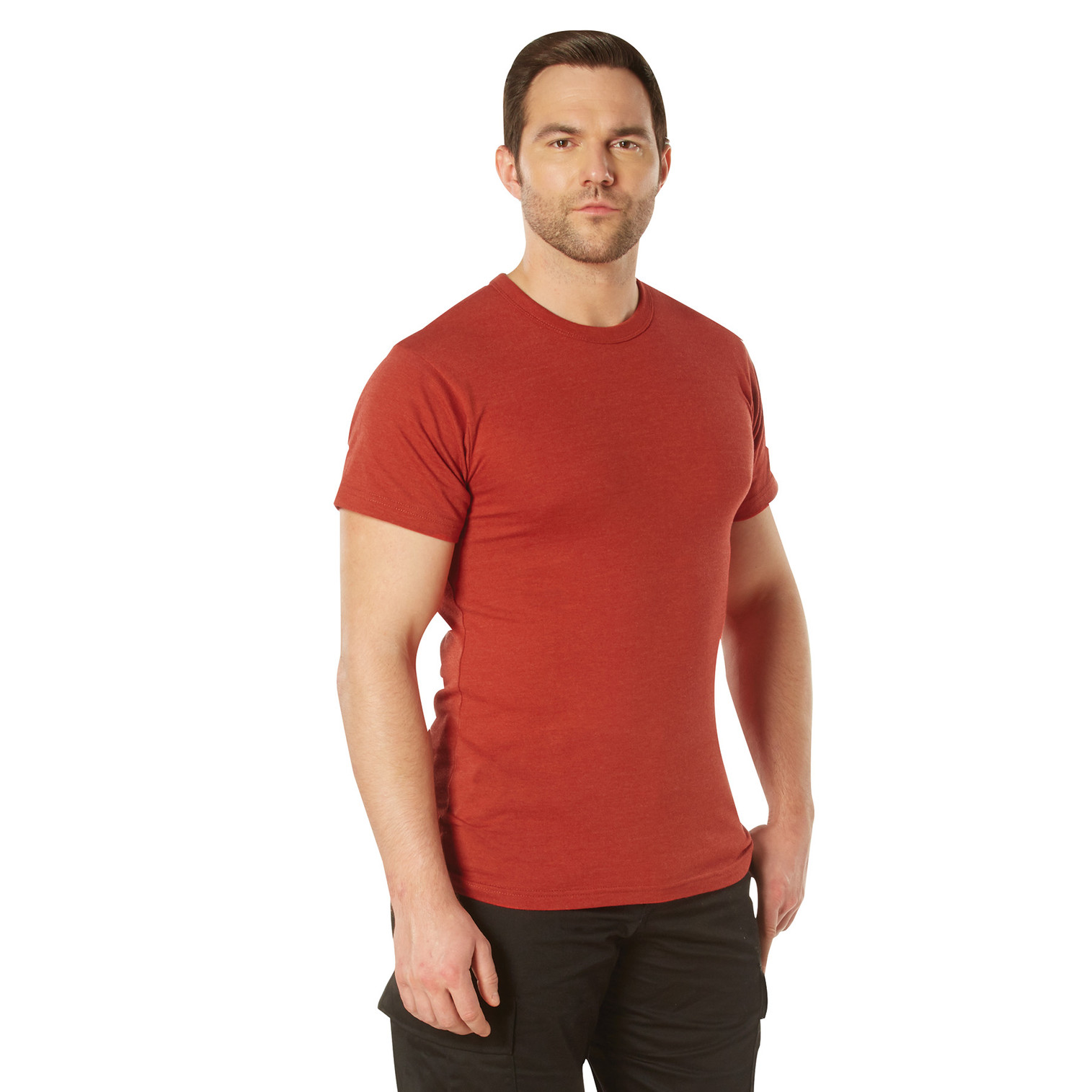 Rothco Cotton / Polyester Blend Military T-Shirt - Heather Red