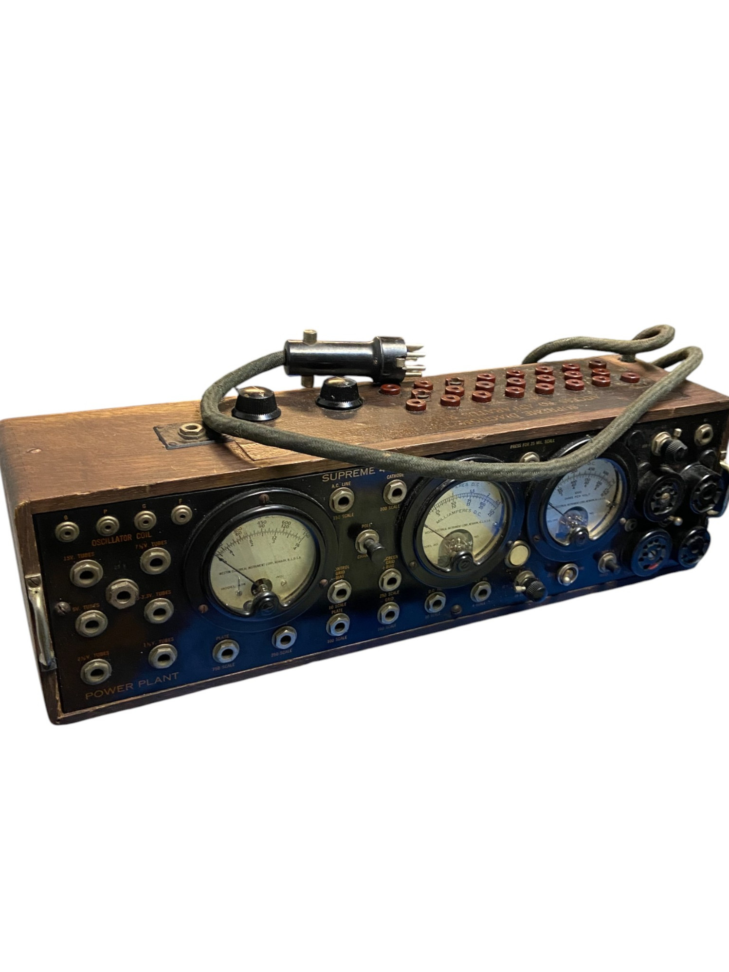 Vintage 1930s Supreme 400B Diagnometer/Tube Tester W/Manual