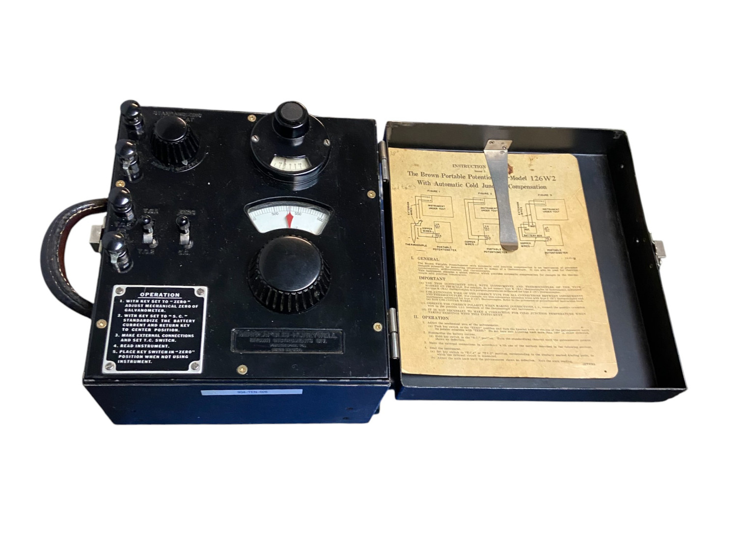 Vintage Brown Portable Potentiometer Model 126W2