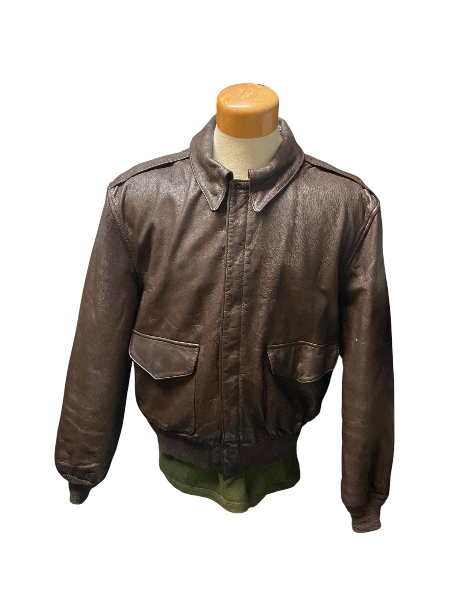 Vintage U.S.A.F. Cooper Goatskin Leather Bomber's Jacket - 48R